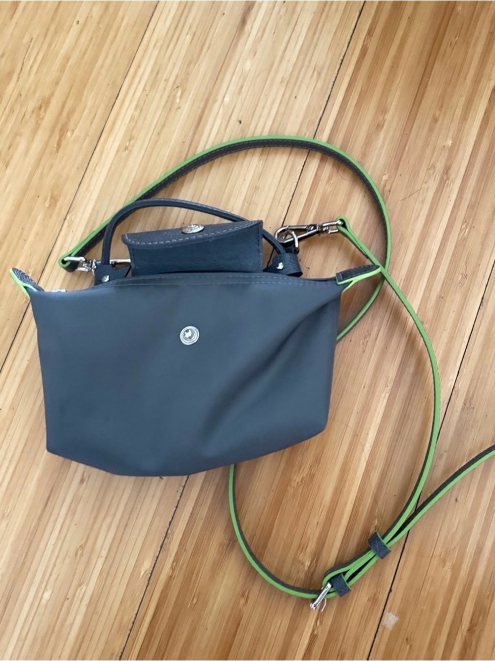 Longchamp Le Pliage One Cosmetic Case with Crossbody Straps